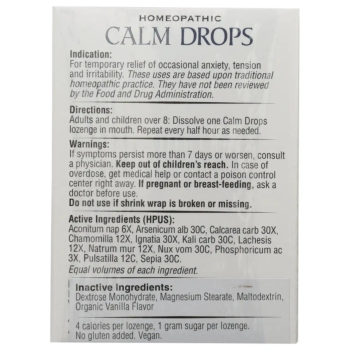 Homeopathic Calm Drops