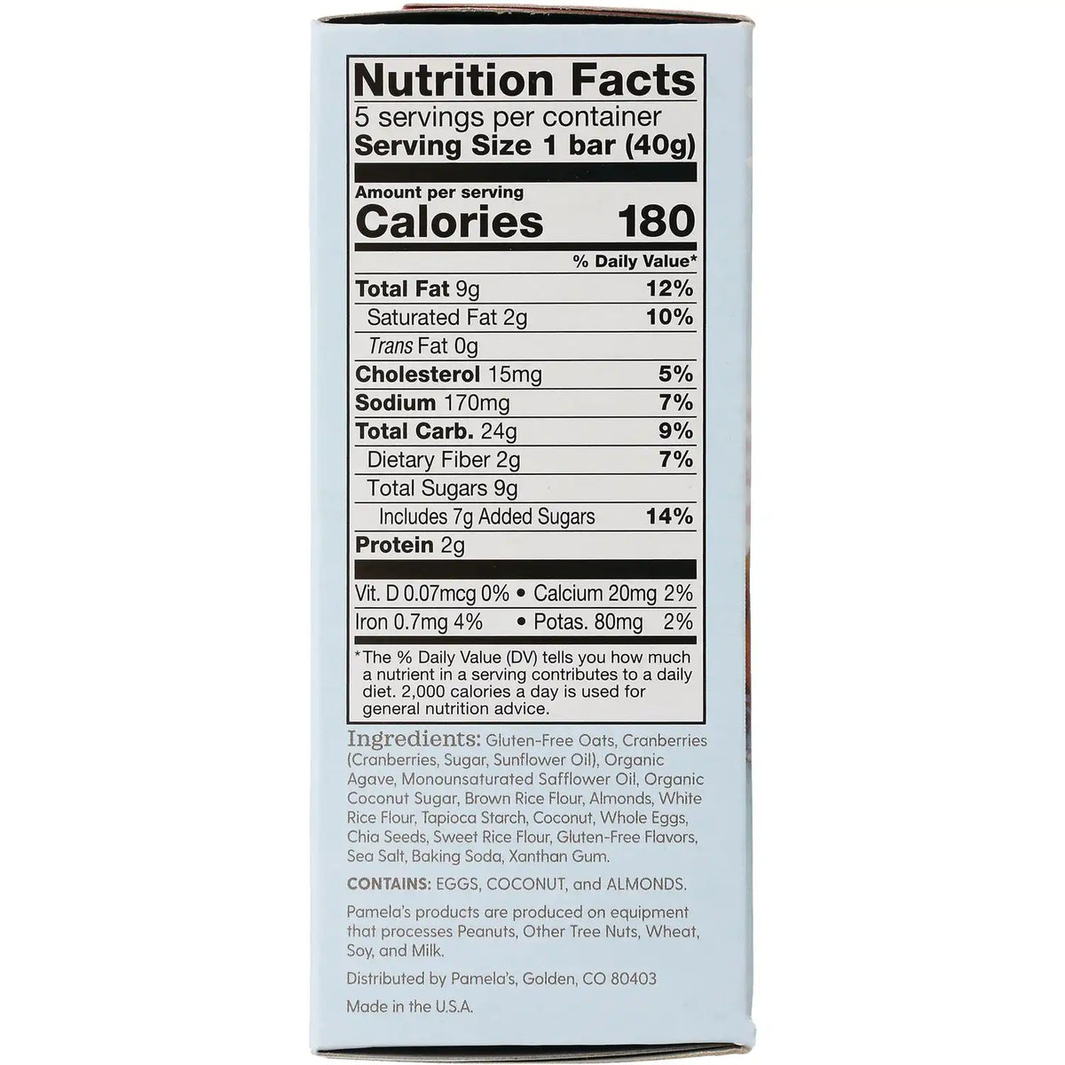 Whenever Bars - Cranberry Almond