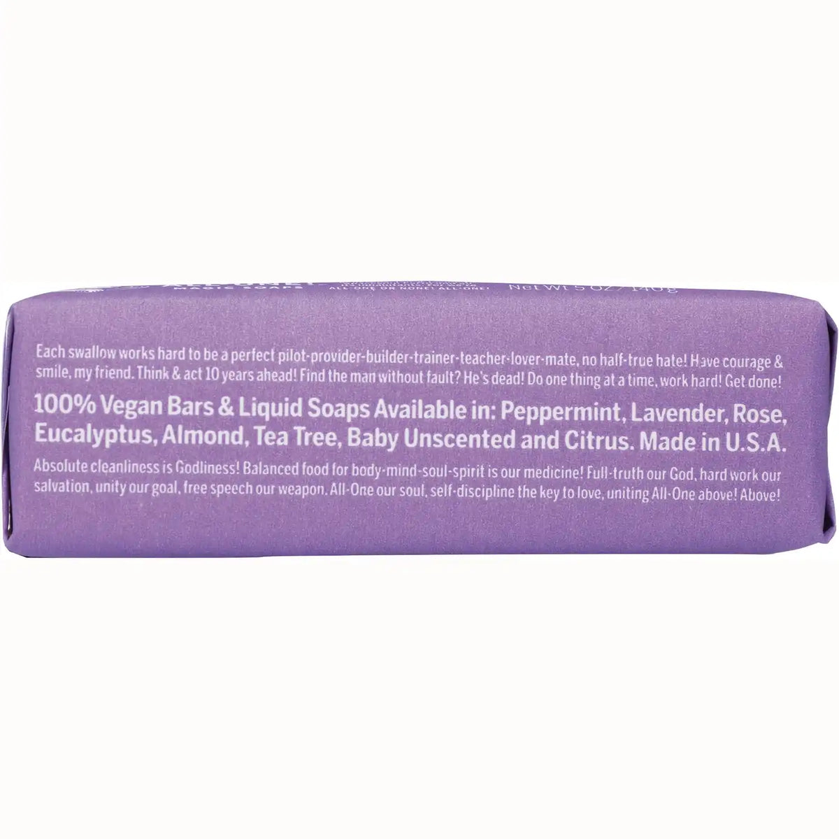 All-One Hemp Lavender Pure-Castile Bar Soap