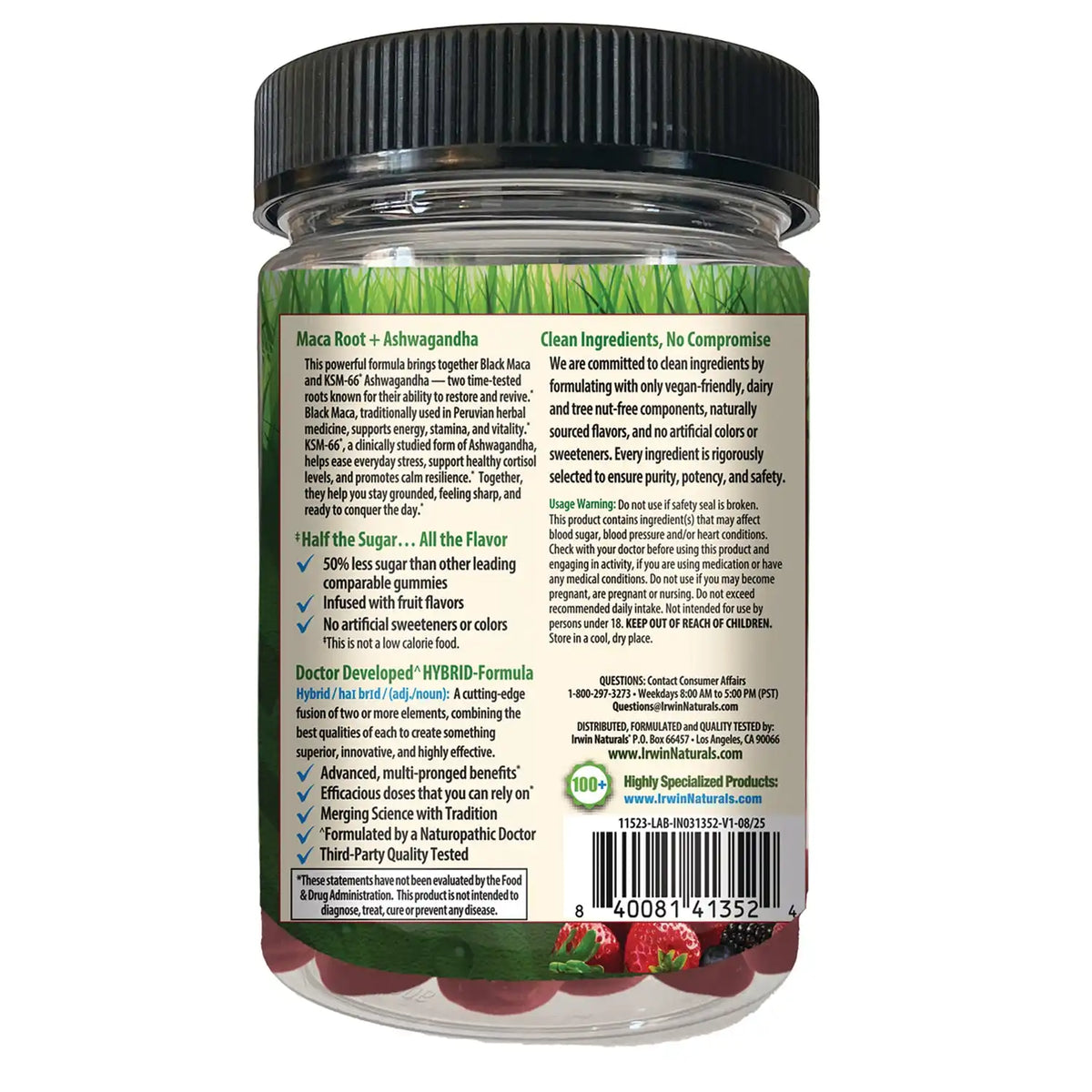 Maca Root + Ashwagandha Gummies - Strawberry