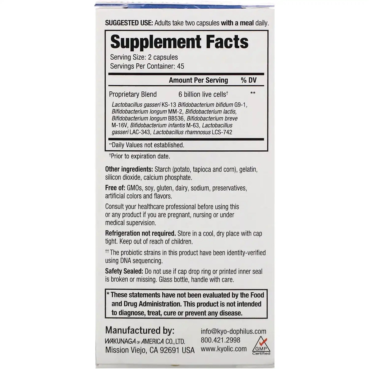 Kyo-Dophilus Multi 9 Probiotic