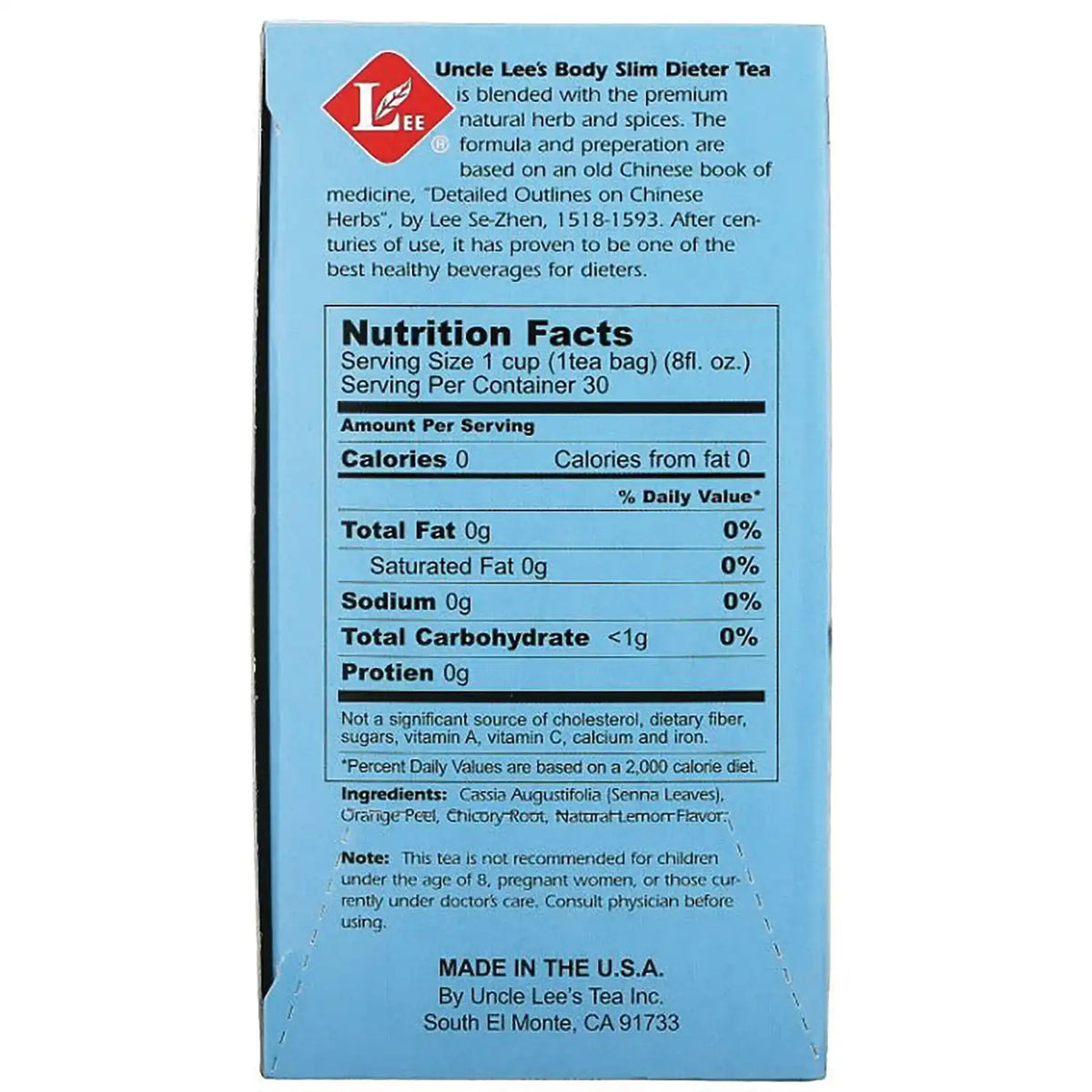 Body Slim Dieter Tea - Lemon