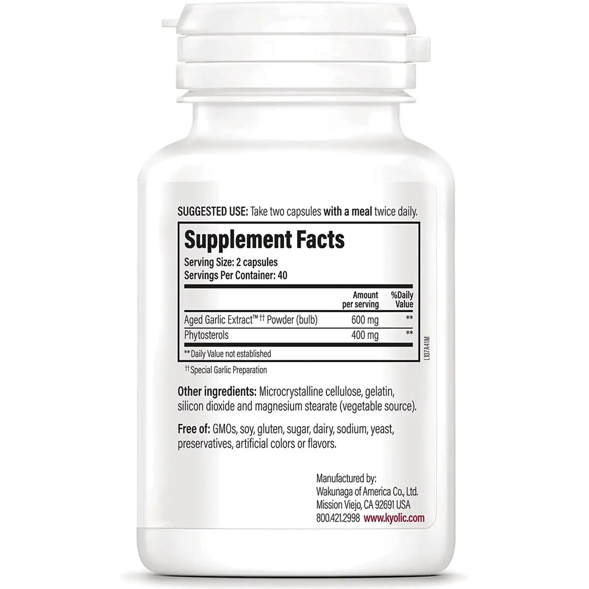 #107 Aged Garlic Extract Phytosterols