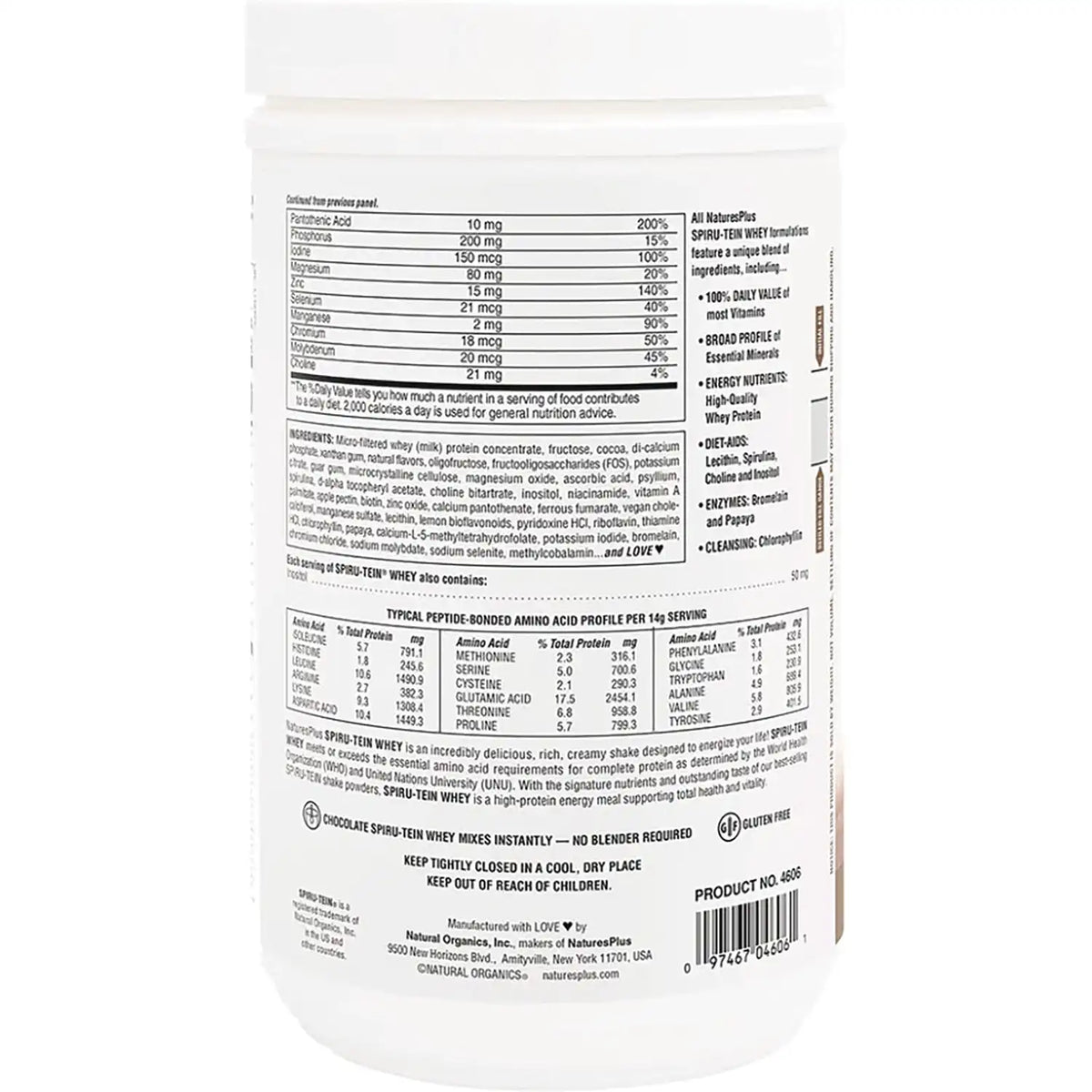 Spiru-Tein Whey Protein Powder Meal - Chocolate