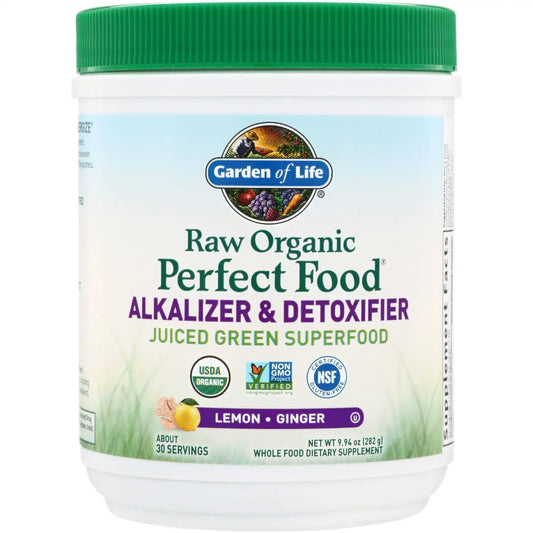 Raw Organic Perfect Food Alkalizer & Detoxifier -Lemon Ginger
