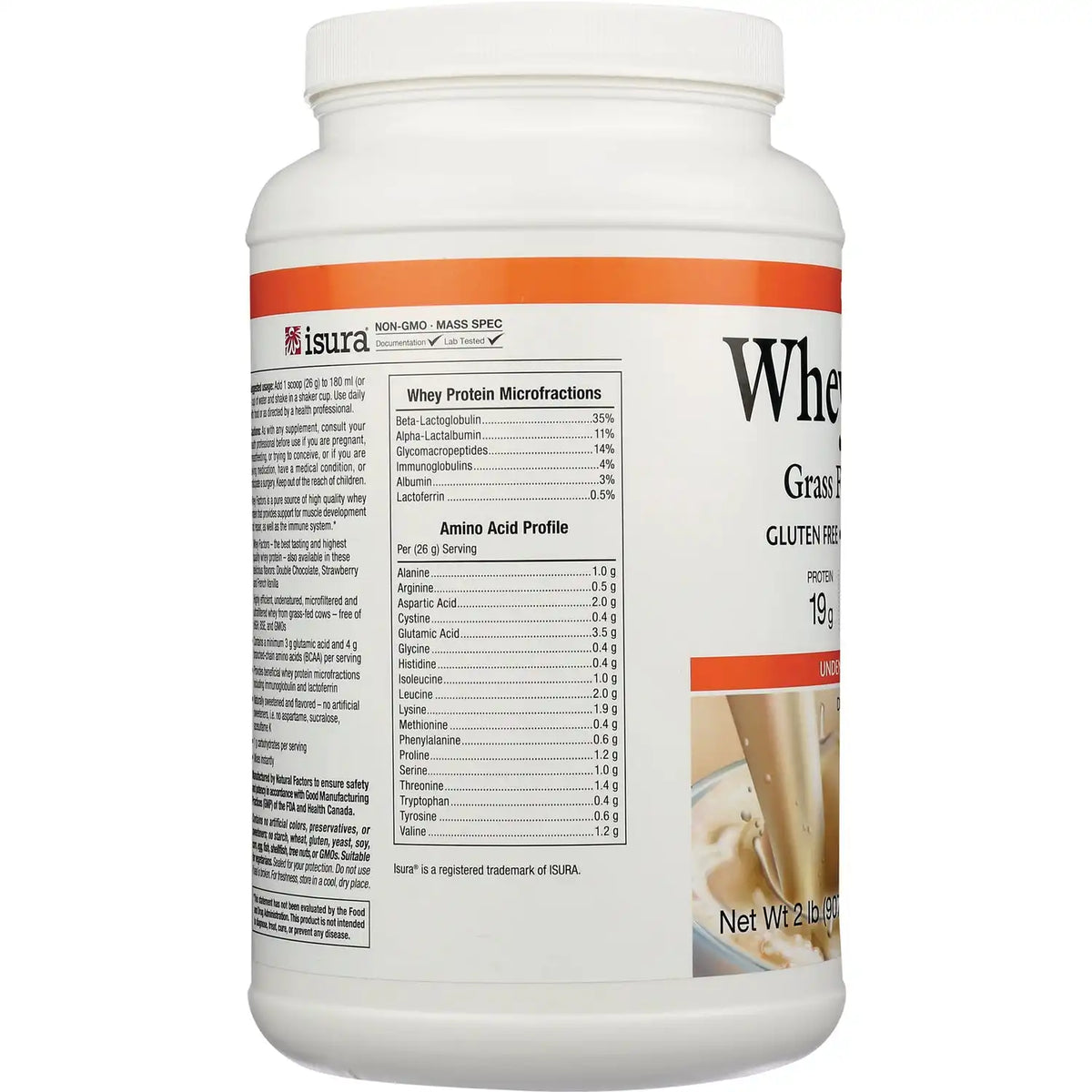 Whey Factors Grass Fed Whey Protein - Unflavored