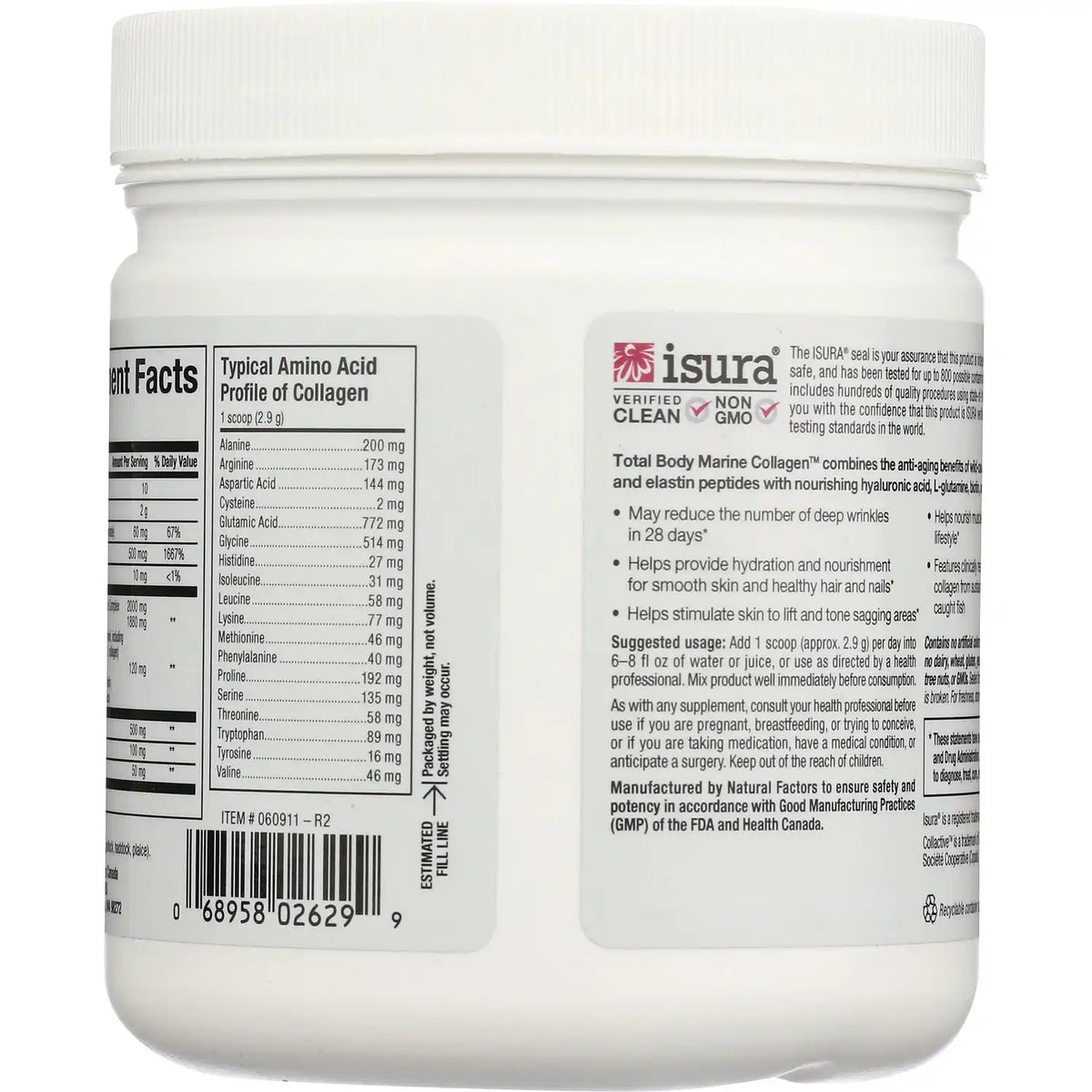 Total Body Marine Collagen Bioactive Peptides - Unflavored